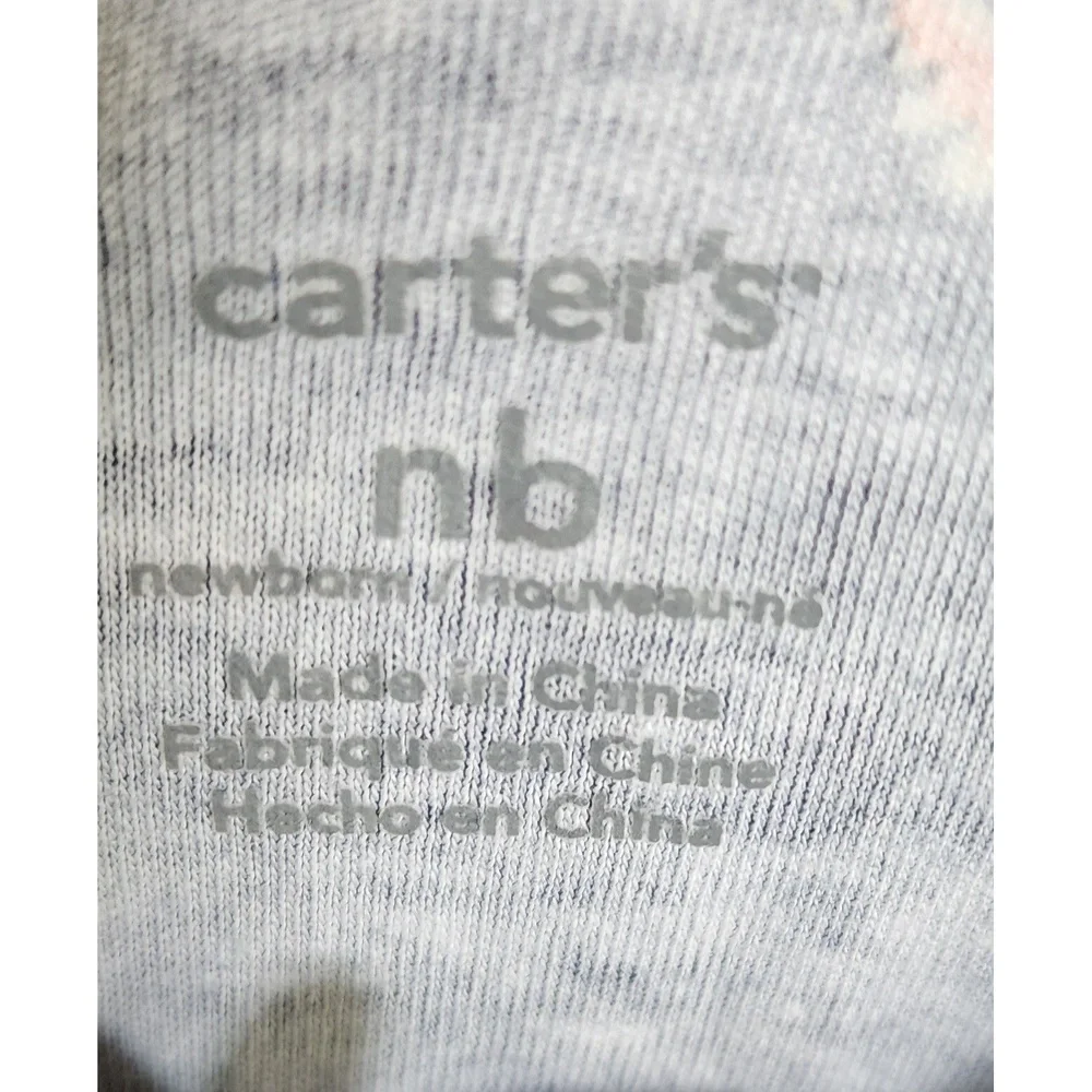 Carter's & Gerber Sleepers (5) Newborn NB‎ 0-3M Baby Pajamas Zip Up Cotton